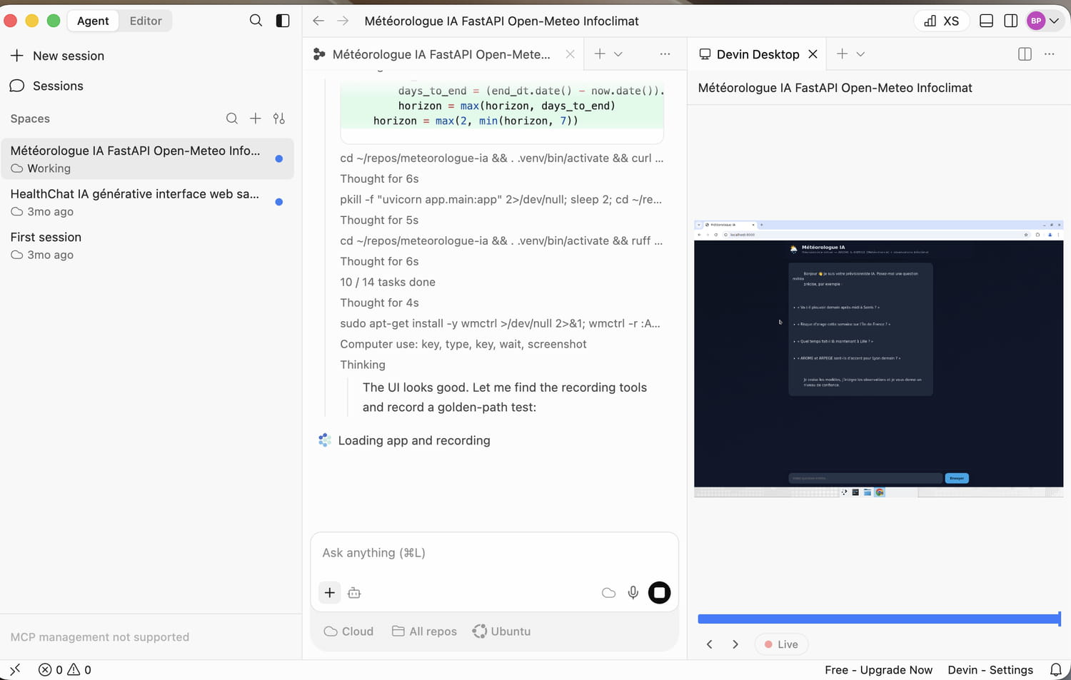 Test of Devin Desktop (ex Windsurf): can it replace Claude Code or Codex?